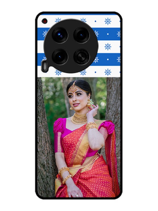 Custom Tecno Camon 30 5G Custom Metal Phone CaseSnow Pattern Design