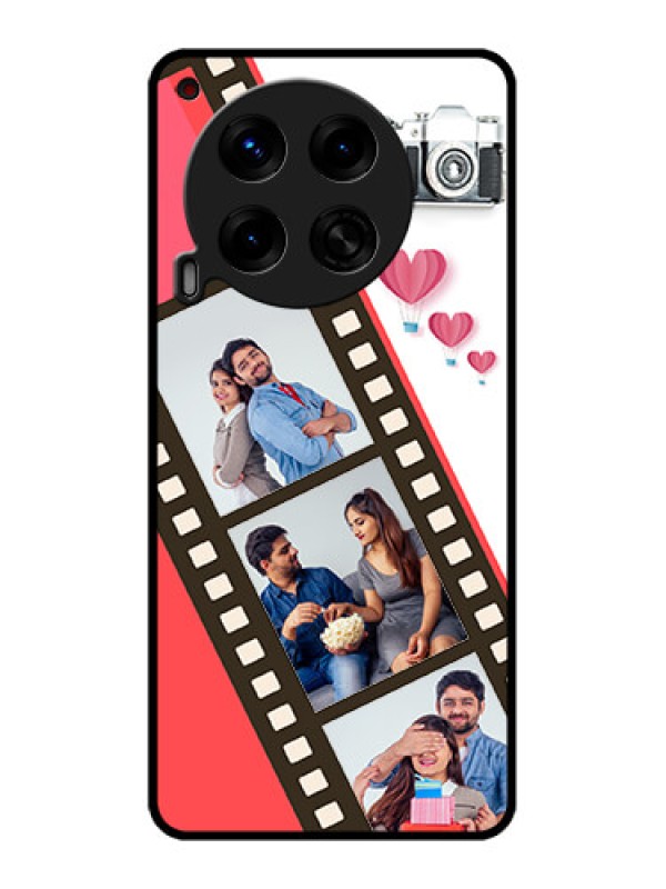 Custom Tecno Camon 30 5G Custom Metal Phone Case3 Image Holder With Film Reel