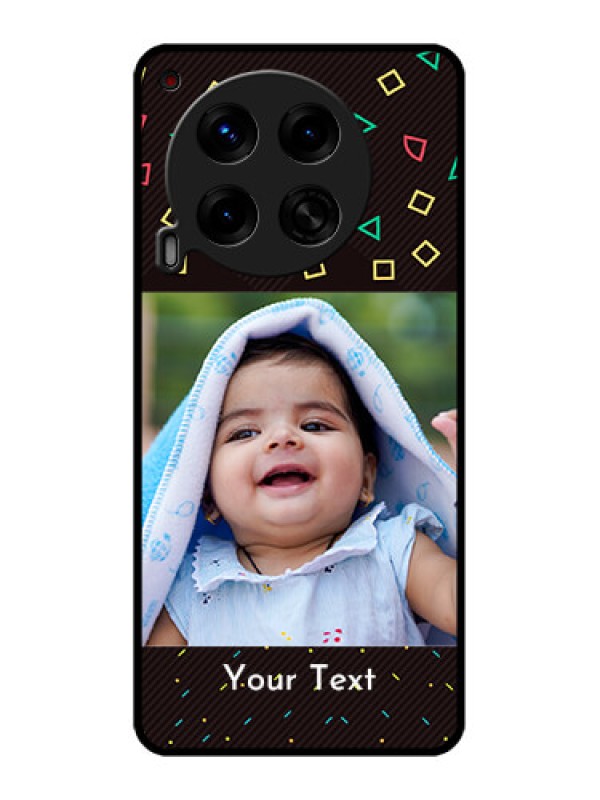 Custom Tecno Camon 30 5G Custom Metal Phone CaseWith Confetti Birthday Design