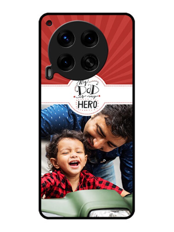 Custom Tecno Camon 30 5G Custom Metal Phone CaseMy Dad Hero Design