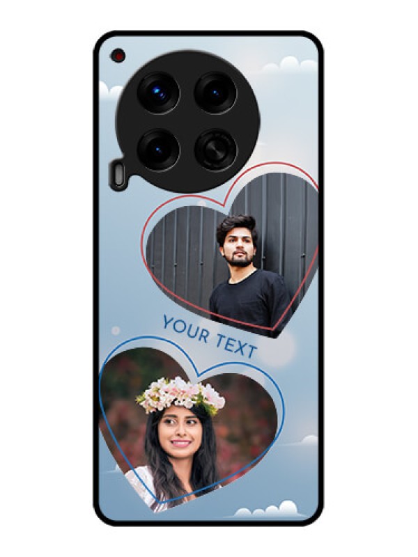 Custom Tecno Camon 30 5G Custom Metal Phone CaseBlue Color Couple Design