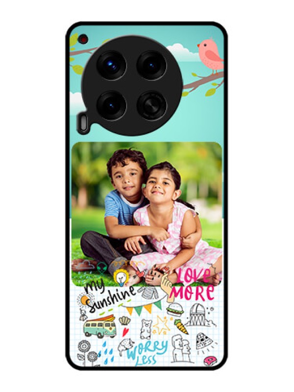 Custom Tecno Camon 30 5G Custom Metal Phone CaseDoodle Love Design