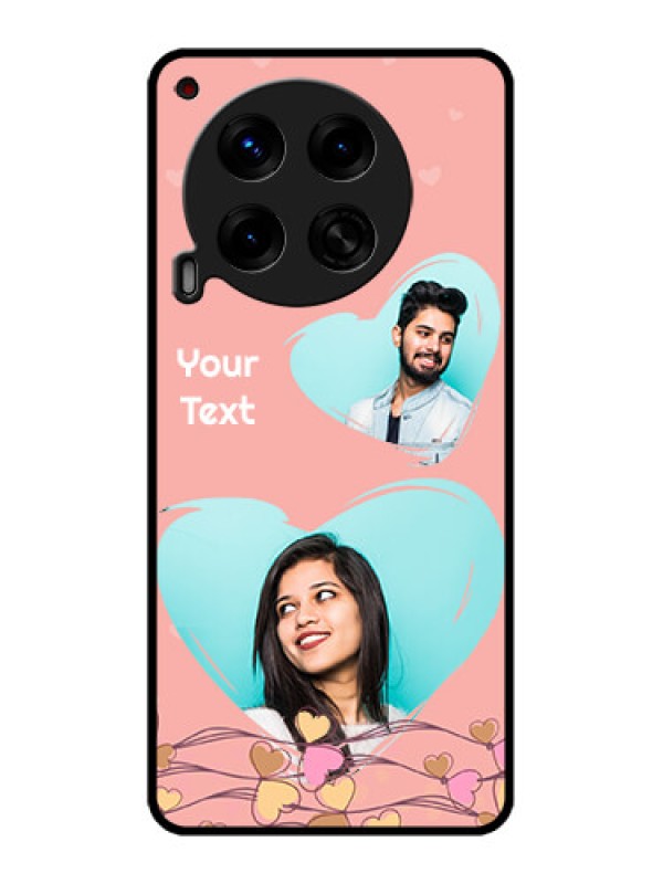 Custom Tecno Camon 30 5G Custom Metal Phone CaseLove Doodle Design