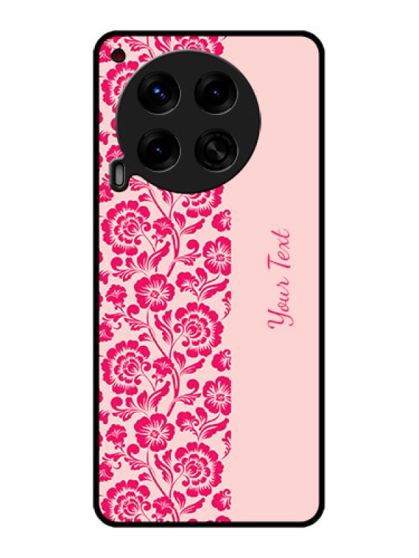 Custom Tecno Camon 30 5G Custom Metal Phone CaseAttractive Floral Pattern Design