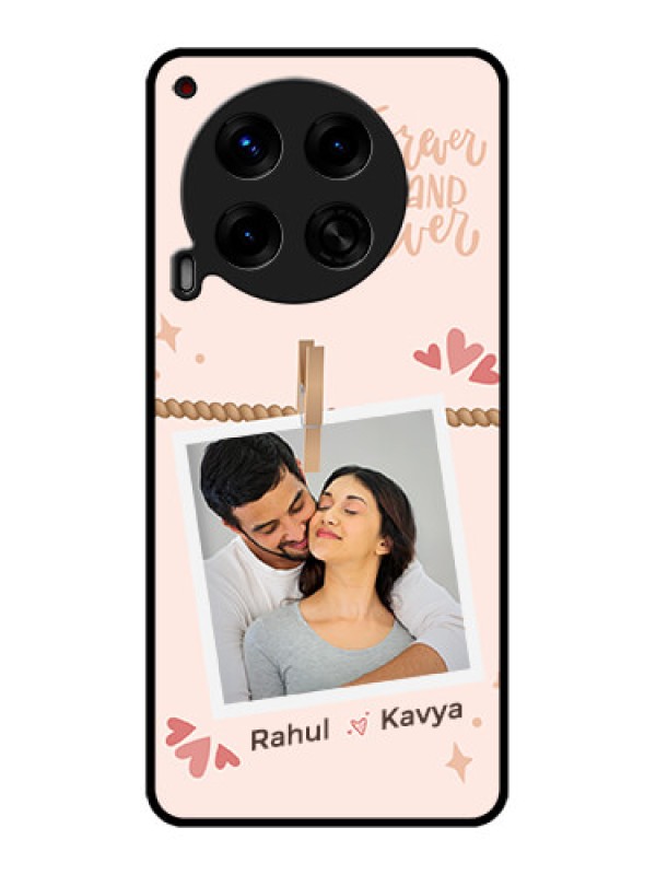 Custom Tecno Camon 30 5G Custom Metal Phone CaseForever And Ever Love Design