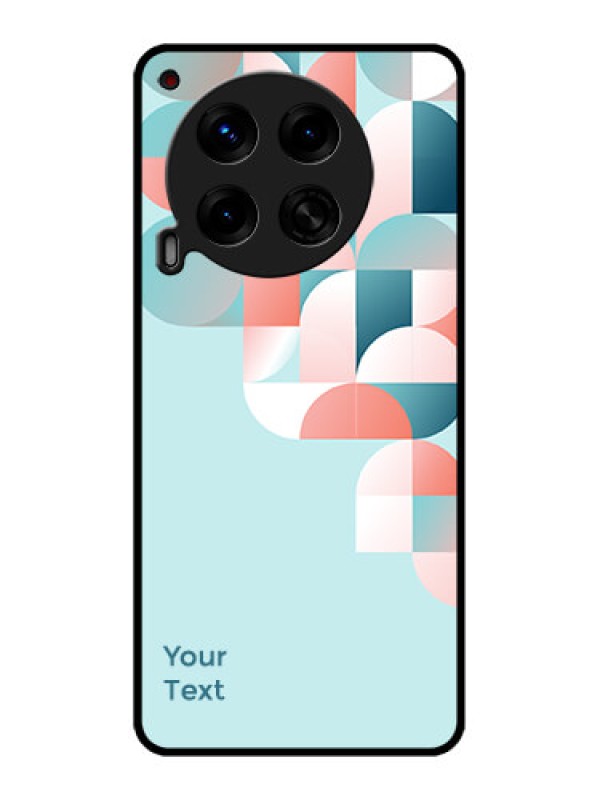 Custom Tecno Camon 30 5G Custom Metal Phone CaseStylish Semi - Circle Pattern Design