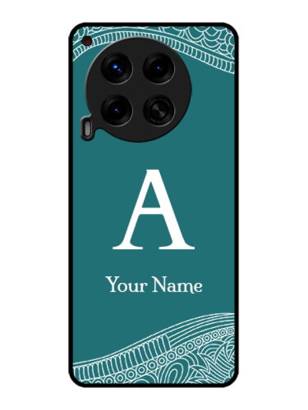 Custom Tecno Camon 30 5G Custom Metal Phone CaseLine Art Pattern With Custom Name Design