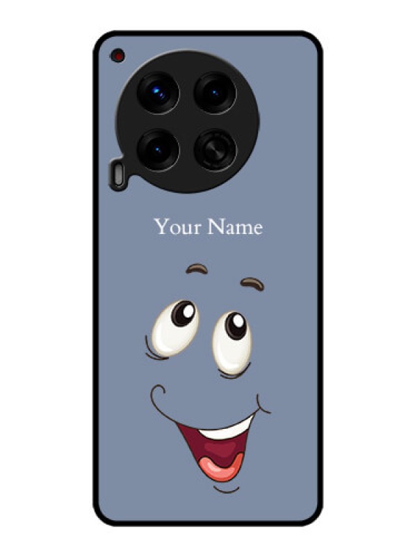 Custom Tecno Camon 30 5G Custom Metal Phone CaseLaughing Cartoon Face Design