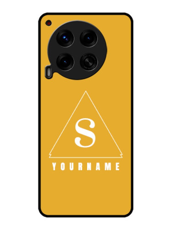 Custom Tecno Camon 30 5G Custom Metal Phone CaseSimple Triangle Design