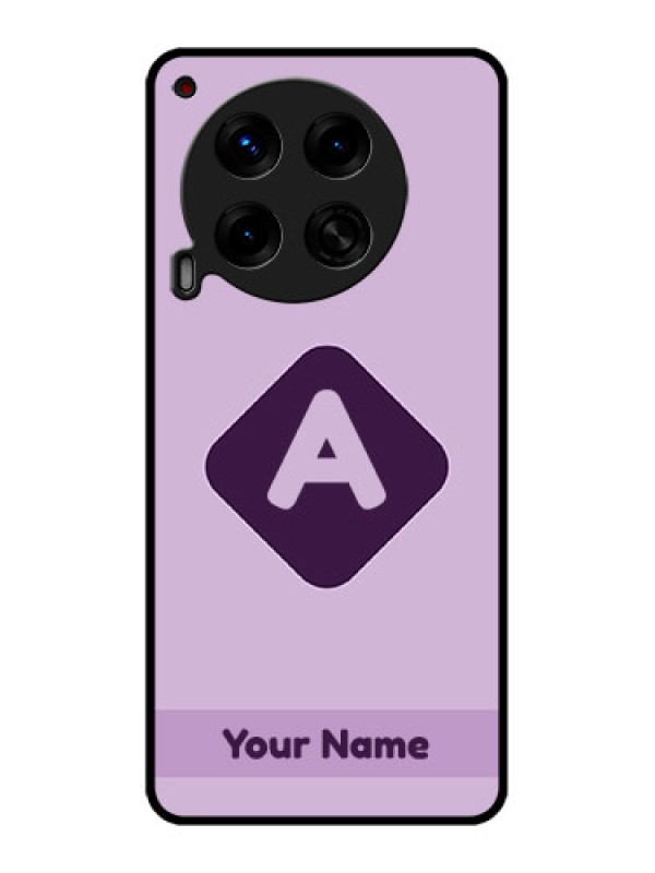 Custom Tecno Camon 30 5G Custom Metal Phone CaseCustom Letter In Curved Badge Design