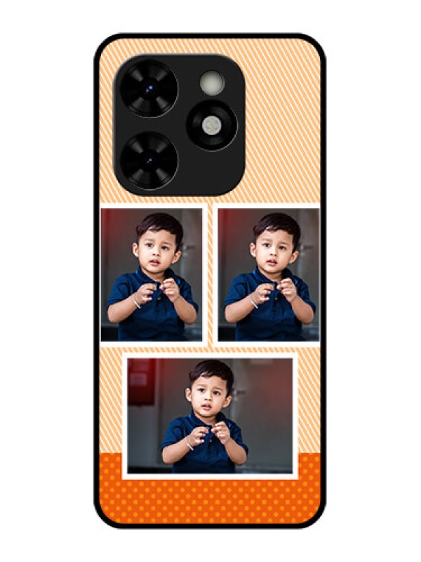 Custom Tecno Pop 8 Custom Metal Phone Case - Bulk Photos Upload Design