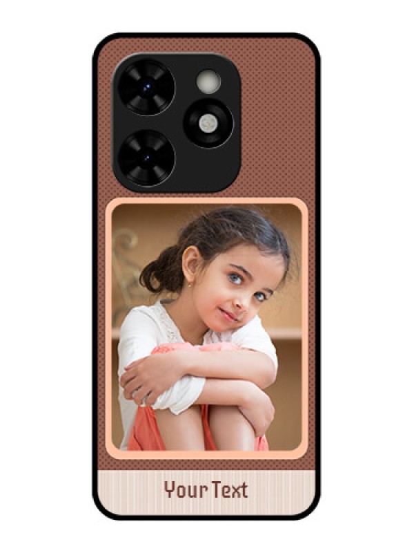 Custom Tecno Pop 8 Custom Metal Phone Case - Simple Pic Upload Design