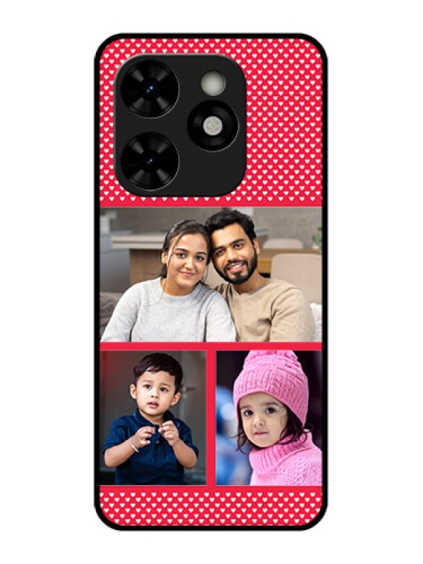 Custom Tecno Pop 8 Custom Metal Phone Case - Bulk Photo Upload Design
