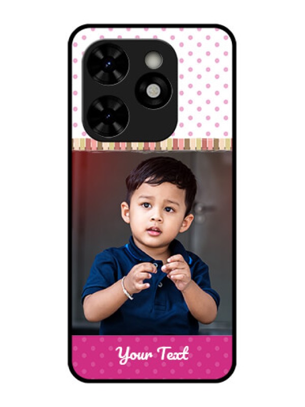 Custom Tecno Pop 8 Custom Metal Phone Case - Cute Girls Cover Design