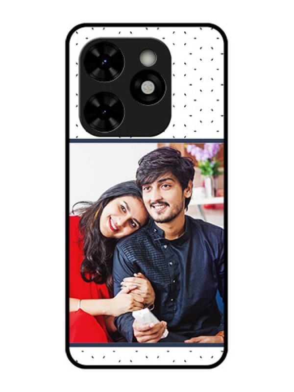 Custom Tecno Pop 8 Custom Metal Phone Case - Premium Dot Design