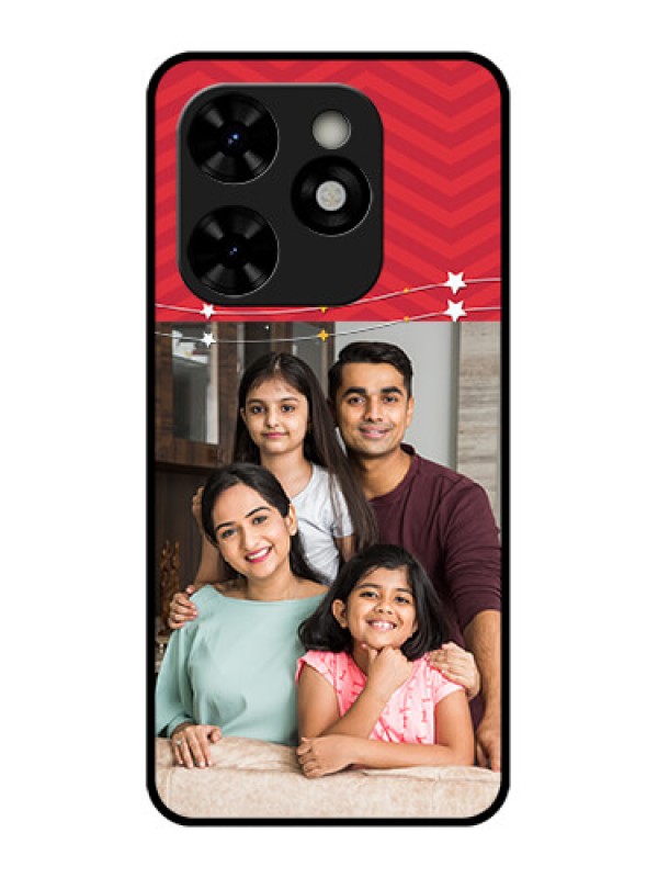 Custom Tecno Pop 8 Custom Metal Phone Case - Happy Family Design
