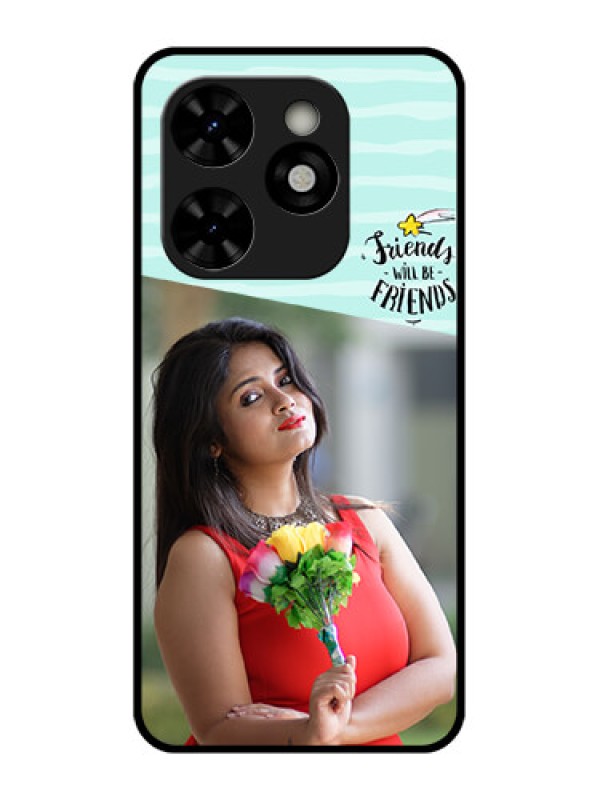Custom Tecno Pop 8 Custom Metal Phone Case - Friends Picture Icon Design