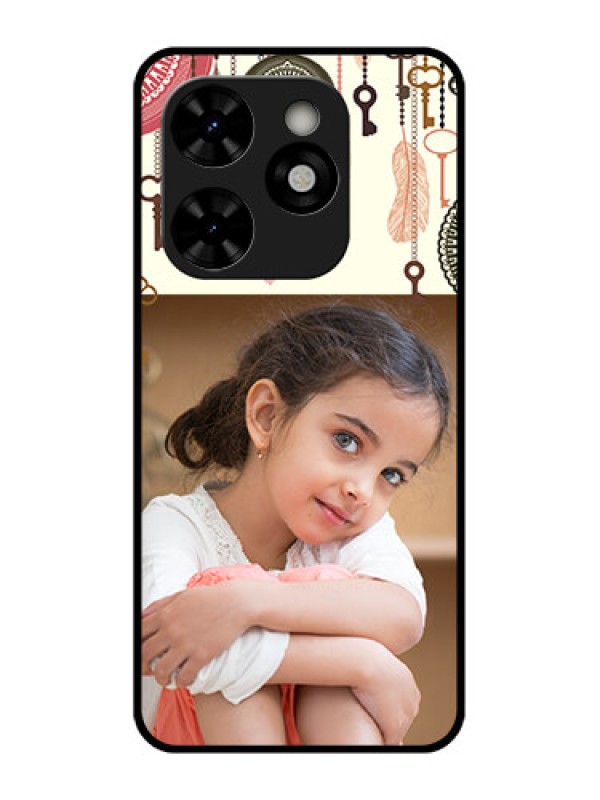 Custom Tecno Pop 8 Custom Metal Phone Case - Boho Style Design