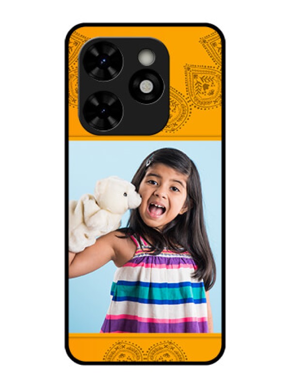 Custom Tecno Pop 8 Custom Metal Phone Case - Photo Wedding Design