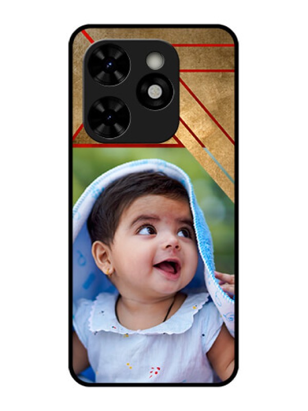 Custom Tecno Pop 8 Custom Metal Phone Case - Gradient Abstract Texture Design