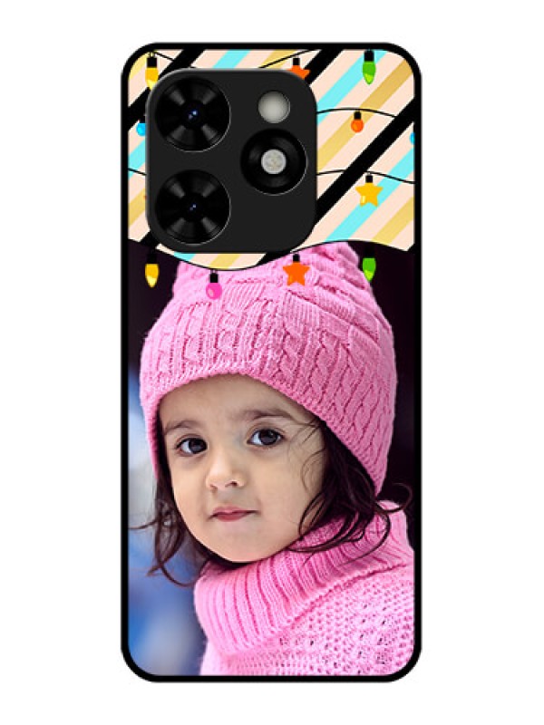 Custom Tecno Pop 8 Custom Metal Phone Case - Lights Hanging Design