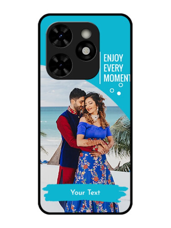 Custom Tecno Pop 8 Custom Metal Phone Case - Happy Moment Design