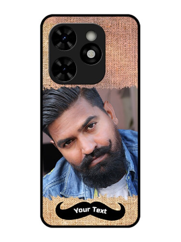 Custom Tecno Pop 8 Custom Metal Phone Case - With Texture Design