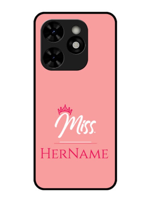 Custom Tecno Pop 8 Custom Metal Phone Case - Mrs With Name Design