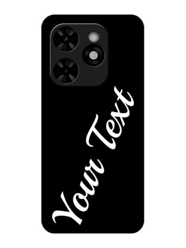 Custom Tecno Pop 8 Custom Metal Phone Case - With Your Name Design