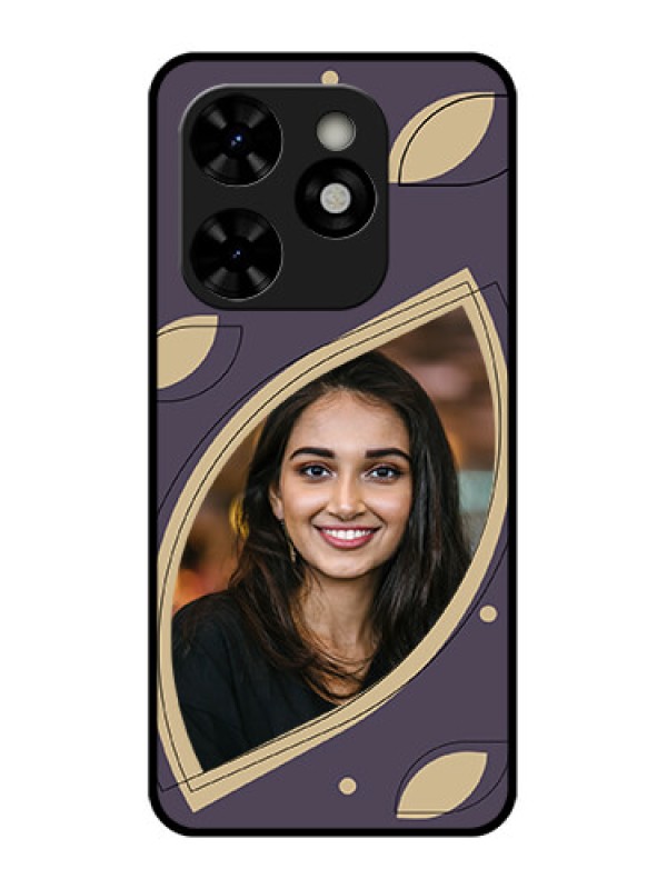 Custom Tecno Pop 8 Custom Metal Phone Case - Falling Leaf Design