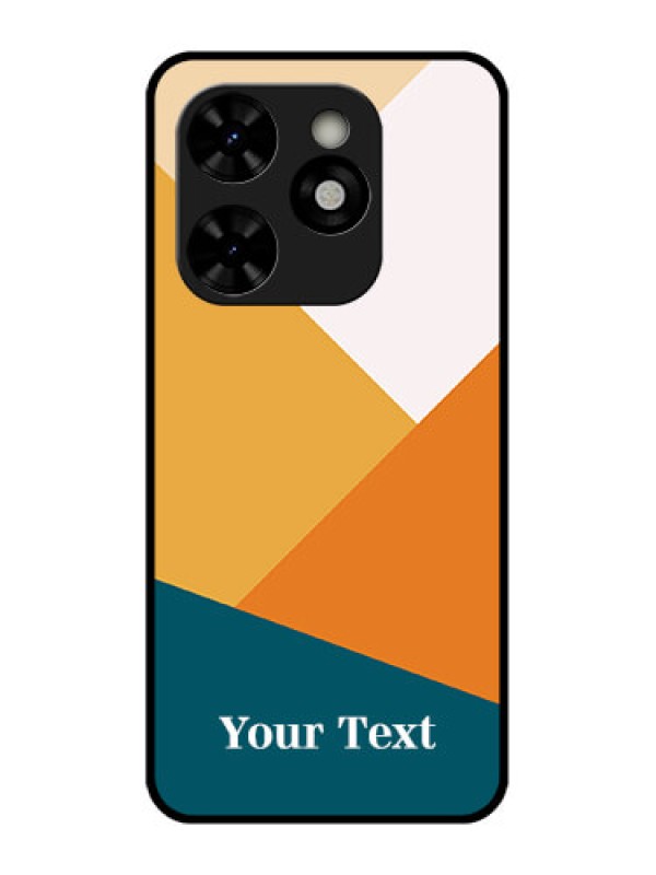 Custom Tecno Pop 8 Custom Metal Phone Case - Stacked Multi - Colour Design