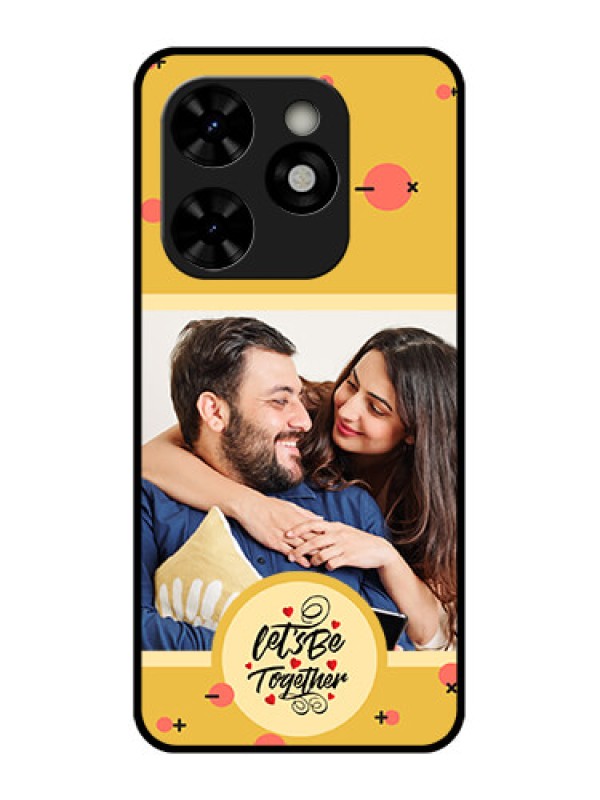 Custom Tecno Pop 8 Custom Metal Phone Case - Lets Be Together Design