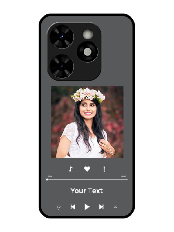 Custom Tecno Pop 8 Custom Metal Phone Case - Play The Music Design