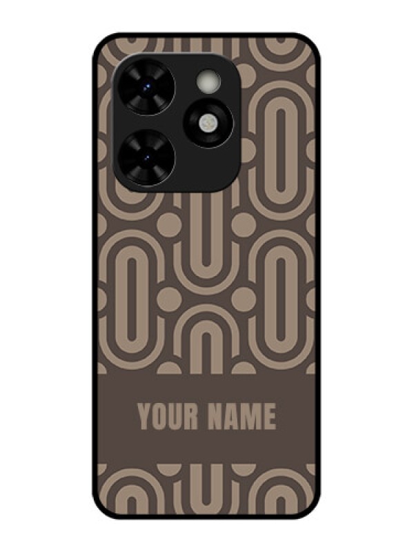 Custom Tecno Pop 8 Custom Metal Phone Case - Captivating Zero Pattern Design
