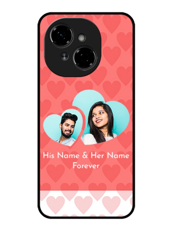 Custom Tecno Pop 9 4G Custom Metal Phone Case - Couple Pic Upload Design