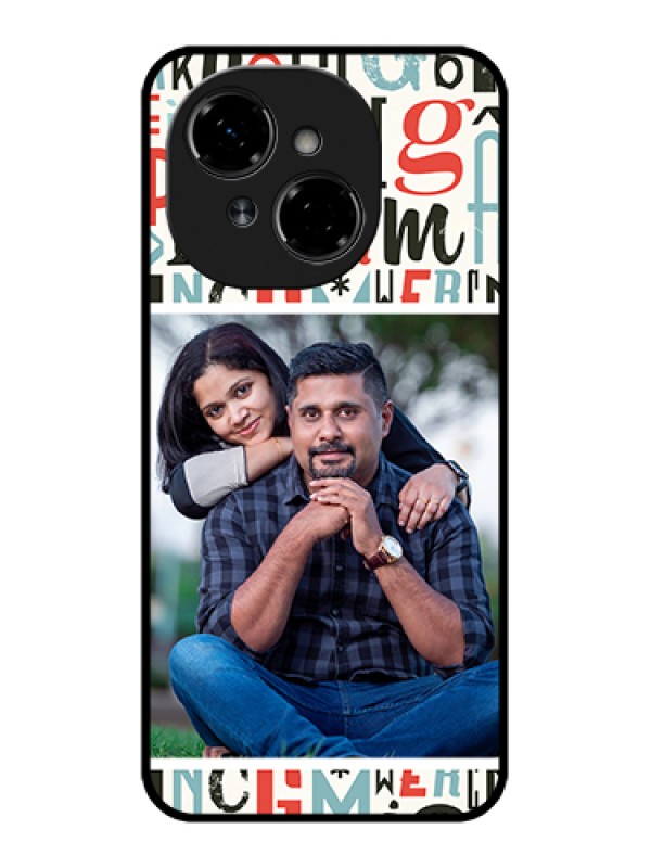 Custom Tecno Pop 9 4G Custom Metal Phone Case - Alphabet Design