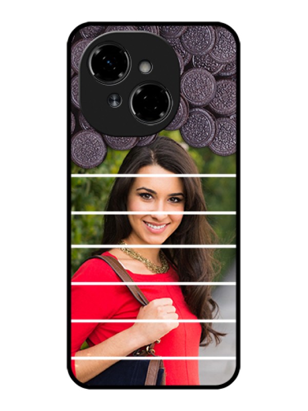 Custom Tecno Pop 9 4G Custom Metal Phone Case - With Oreo Biscuit Design