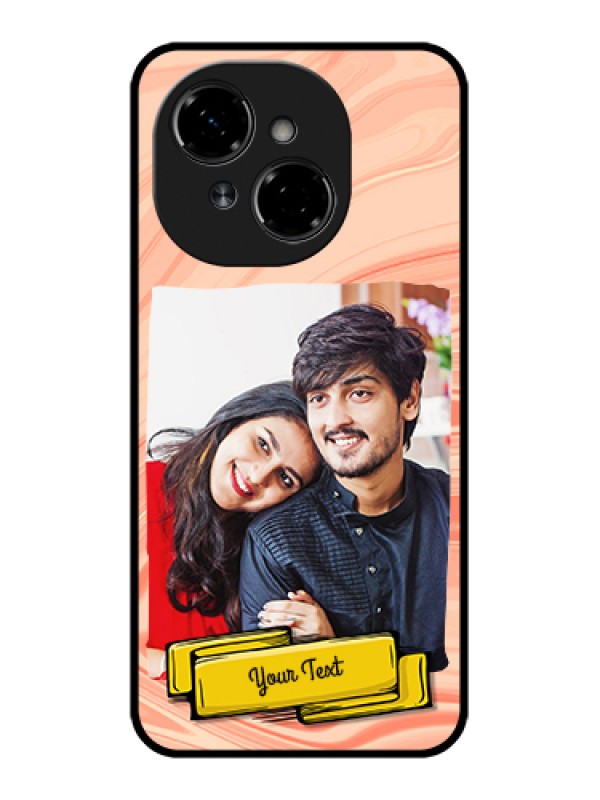 Custom Tecno Pop 9 4G Custom Metal Phone Case - Marble Texture Design