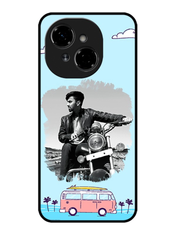 Custom Tecno Pop 9 4G Custom Metal Phone Case - Travel & Adventure Design