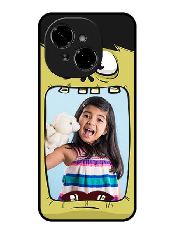Custom Tecno Pop 9 4G Custom Metal Phone Case - Cartoon Monster Back Case Design