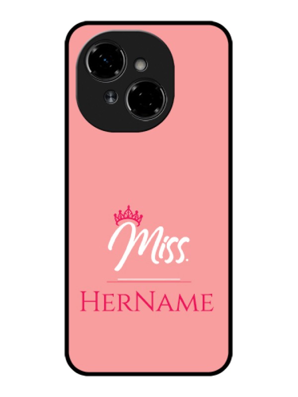 Custom Tecno Pop 9 4G Custom Metal Phone Case - Mrs With Name Design