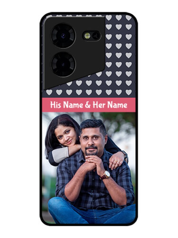 Custom Tecno Pova 5 Pro 5G Custom Metal Phone CaseLove Symbols Design