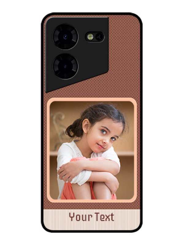 Custom Tecno Pova 5 Pro 5G Custom Metal Phone CaseSimple Pic Upload Design