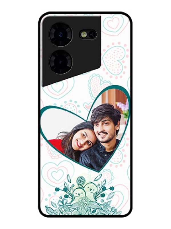 Custom Tecno Pova 5 Pro 5G Custom Metal Phone CasePremium Couple Design