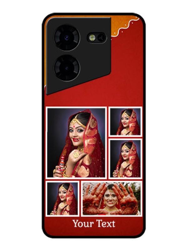 Custom Tecno Pova 5 Pro 5G Custom Metal Phone CaseWedding Pic Upload Design