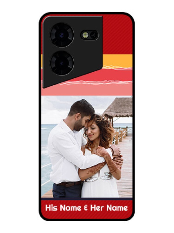 Custom Tecno Pova 5 Pro 5G Custom Metal Phone CaseColorful Case Design