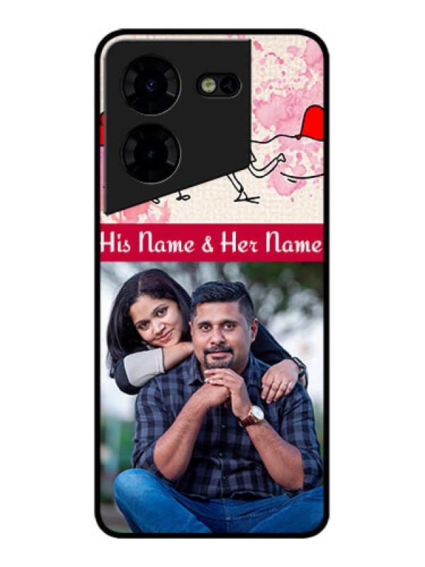 Custom Tecno Pova 5 Pro 5G Custom Metal Phone CaseYou And Me Case Design