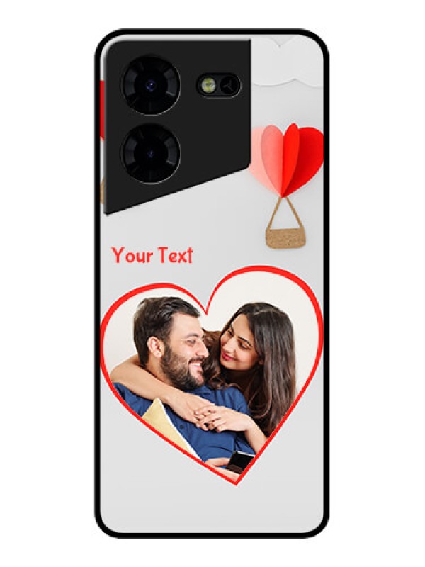 Custom Tecno Pova 5 Pro 5G Custom Metal Phone CaseParachute Love Design