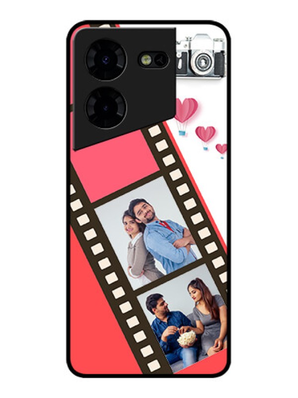 Custom Tecno Pova 5 Pro 5G Custom Metal Phone Case3 Image Holder With Film Reel