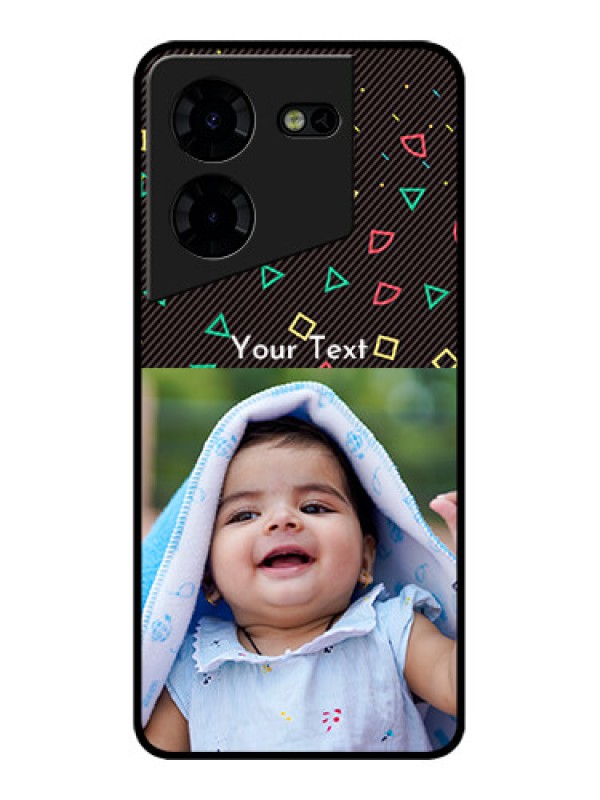 Custom Tecno Pova 5 Pro 5G Custom Metal Phone CaseWith Confetti Birthday Design